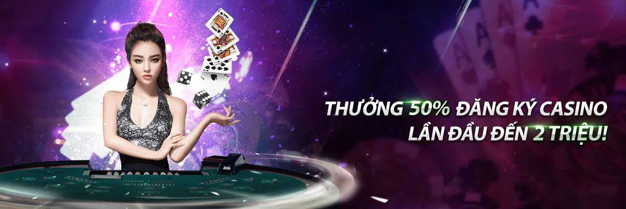 Người chia bài trực tiếp tại gold88, không gian sang trọng với ánh sáng xanh và trắng
